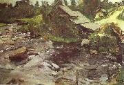 Valentin Serov Watermill in Finland Sweden oil painting artist